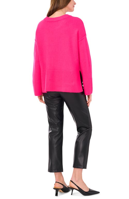 Vince Camuto Crewneck Sweater In Passion