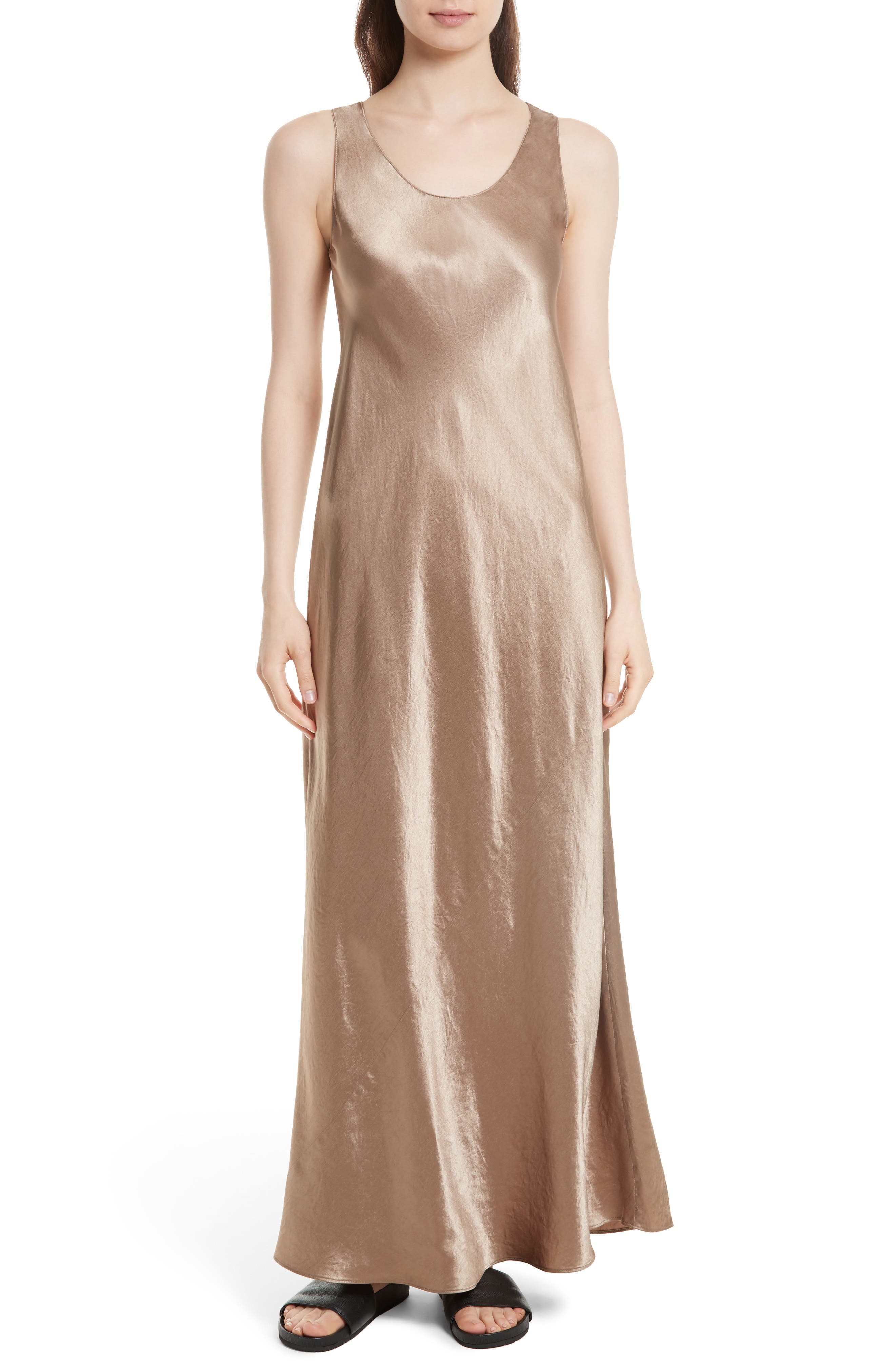 Vince Bias Satin Maxi Dress Nordstrom
