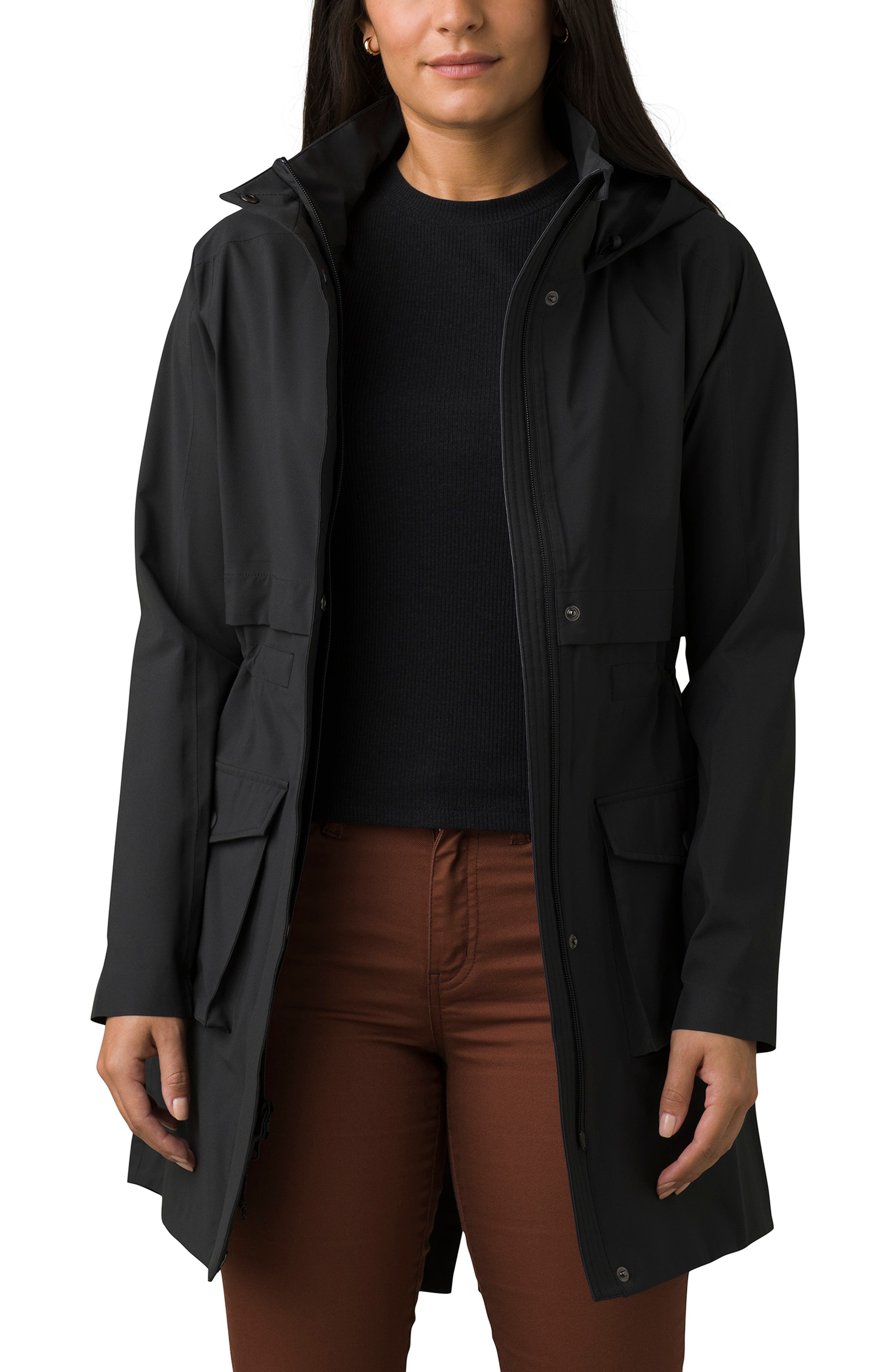 NEW prAna Women's Evelina Jacket Coat X-Large Black Winter Warm 