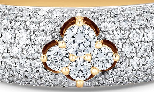 Shop Sara Weinstock Dujour Pavé Diamond Cluster Ring In Yellow Gold