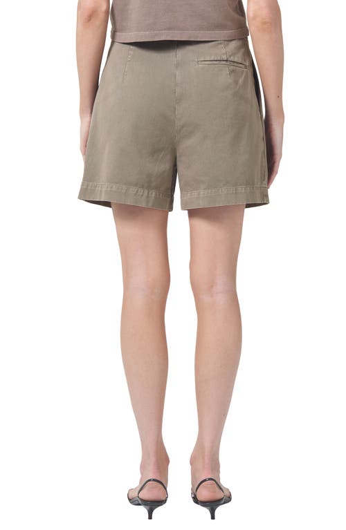 Agolde Becker Mid-length Shorts In Bark