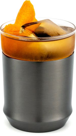 Elevated Craft Hybrid Cocktail Glass in Gunmetal Black