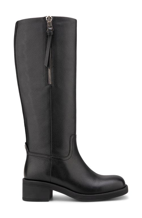 Shop Aerosoles Morisson Knee High Boot In Black Pebbled Leather