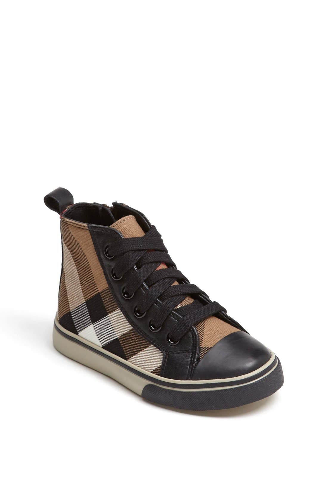 Burberry 'Tom' High Top Sneaker (Walker, Toddler, Little Kid & Big Kid