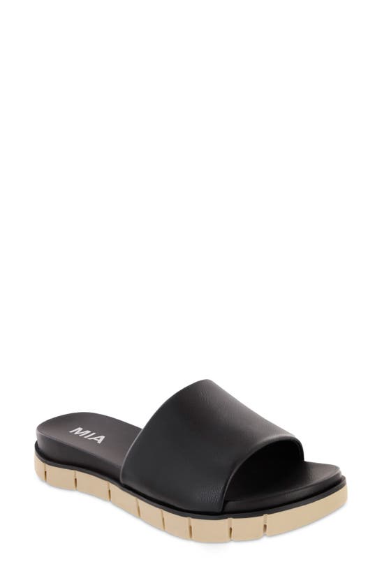 Shop Mia Elsie Slide Sandal In Black