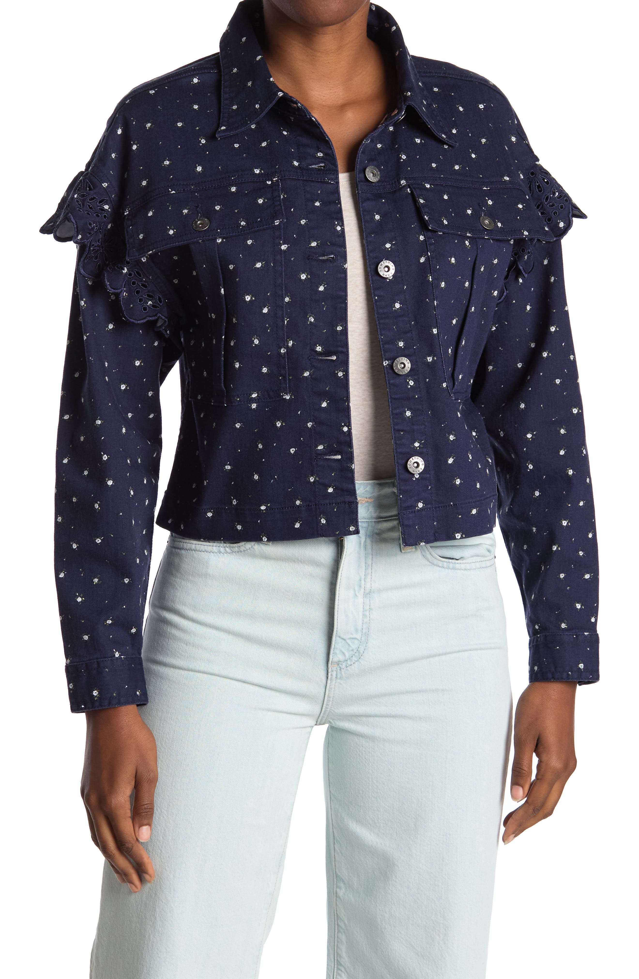 something navy pink blazer