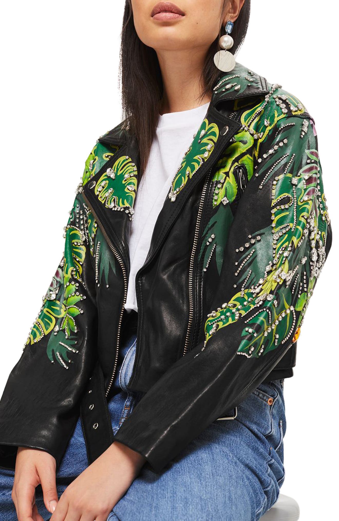 topshop embellished jacket
