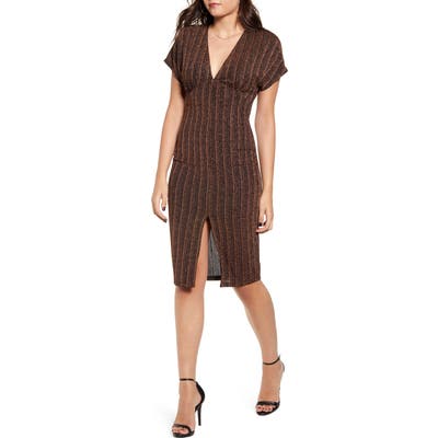 All In Favor Sparkle Rib Knit Dress