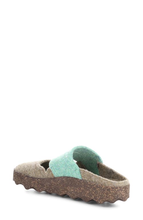 Shop Asportuguesas By Fly London Canu Mule In Taupe/green Felt