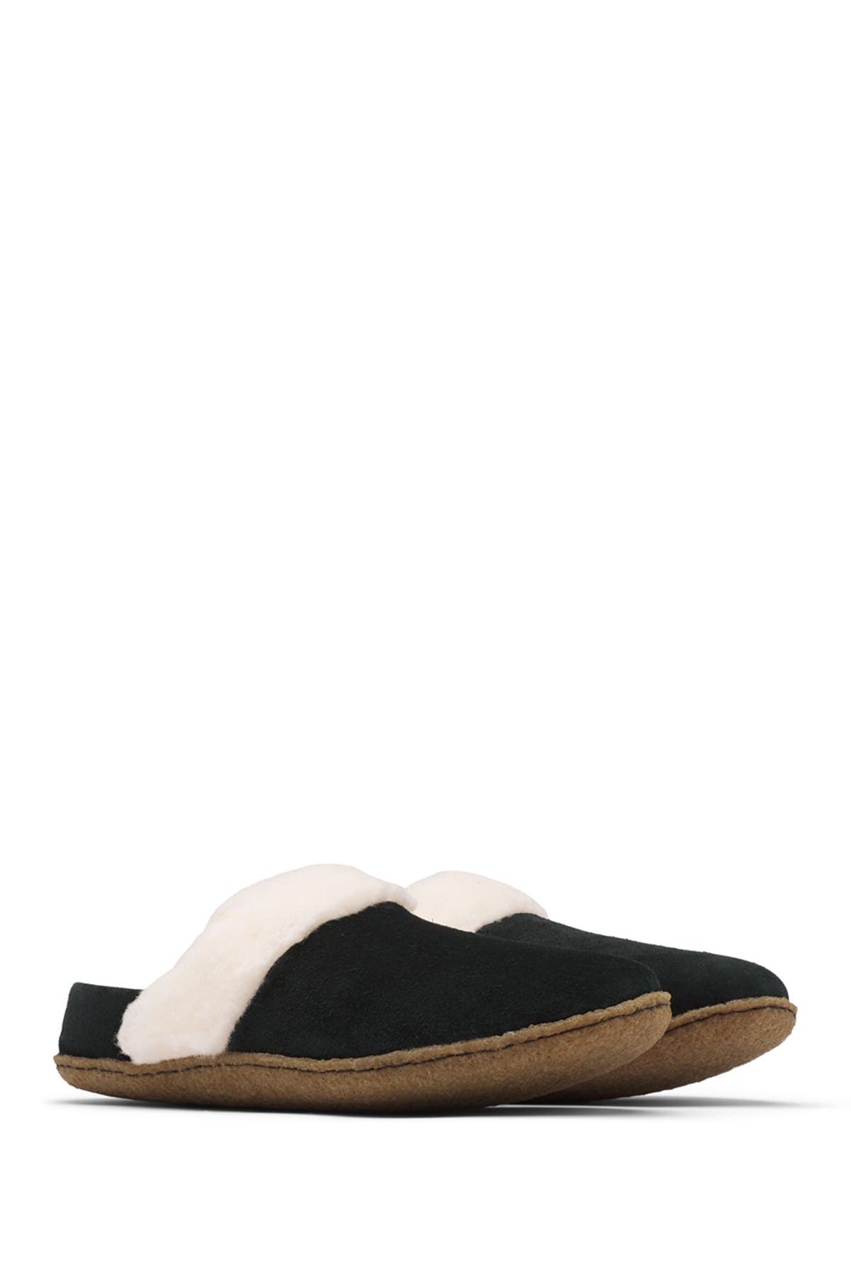 Sorel Nakiska Slides Ii Slippers In Black/ Natural