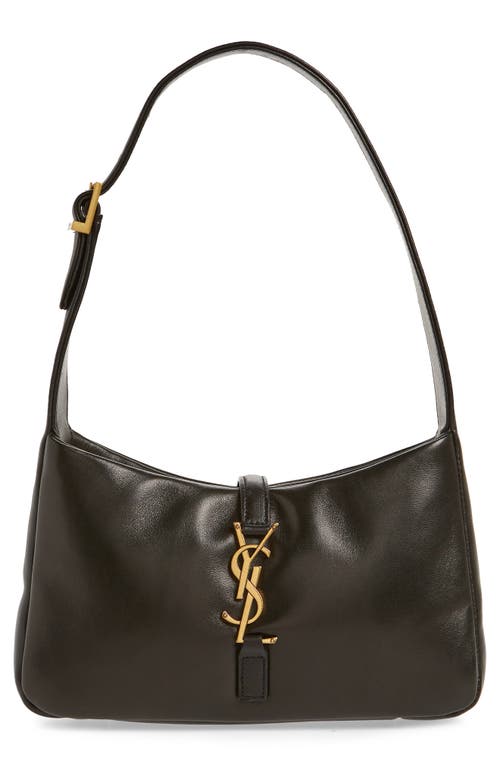 Saint Laurent Le 5 À 7 Padded Leather Hobo Bag in Nero at Nordstrom