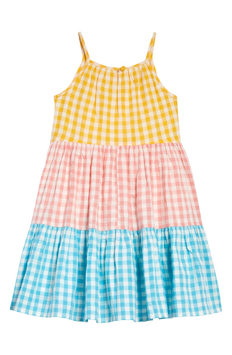 Tucker + Tate Kids' Gingham Tiered Trapeze Dress | Nordstrom