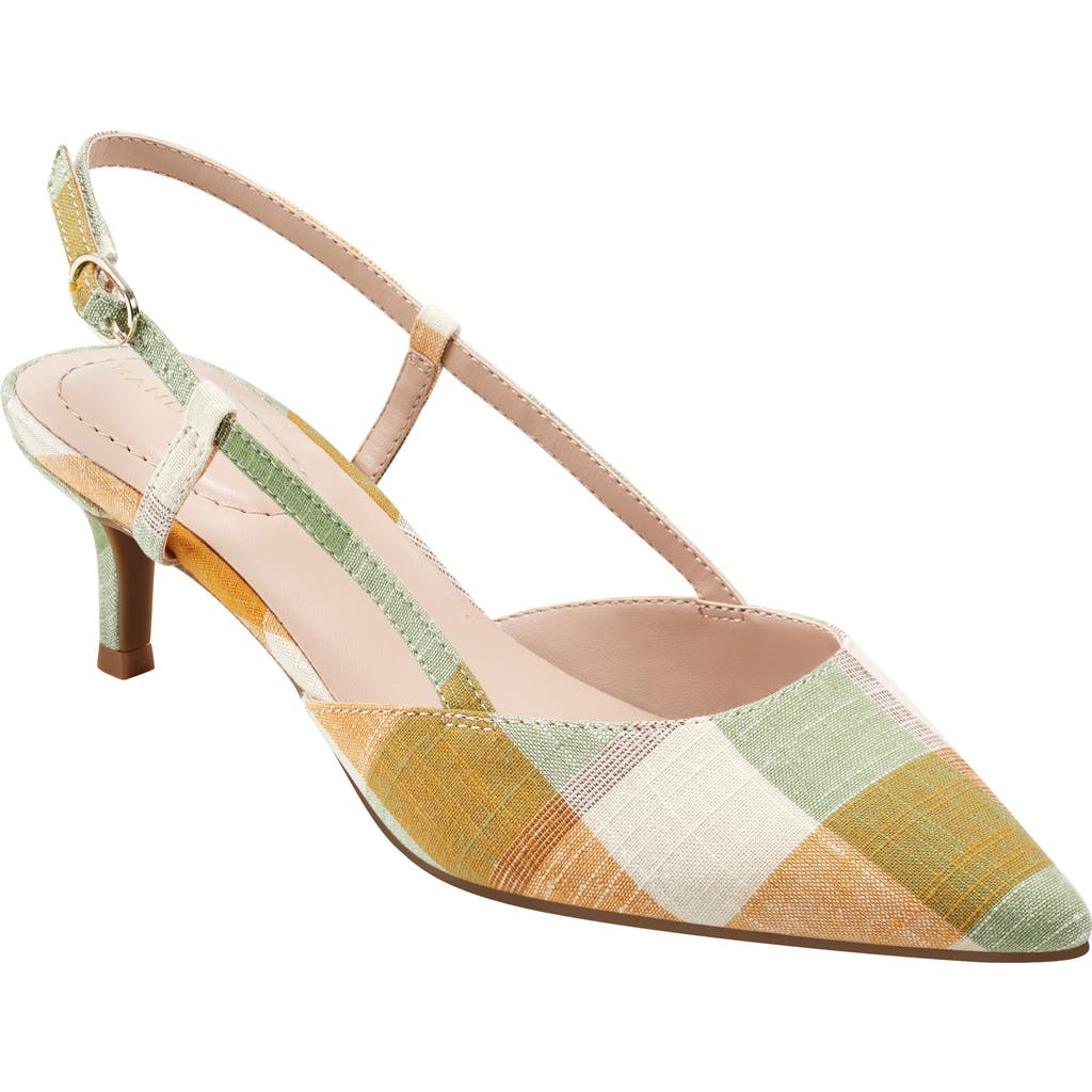 Bandolino Movito Kitten Heel Slingback Pump in Light Green