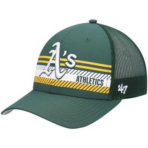 Oakland Athletics '47 Sidenote Trucker Snapback Hat - Green/Gold