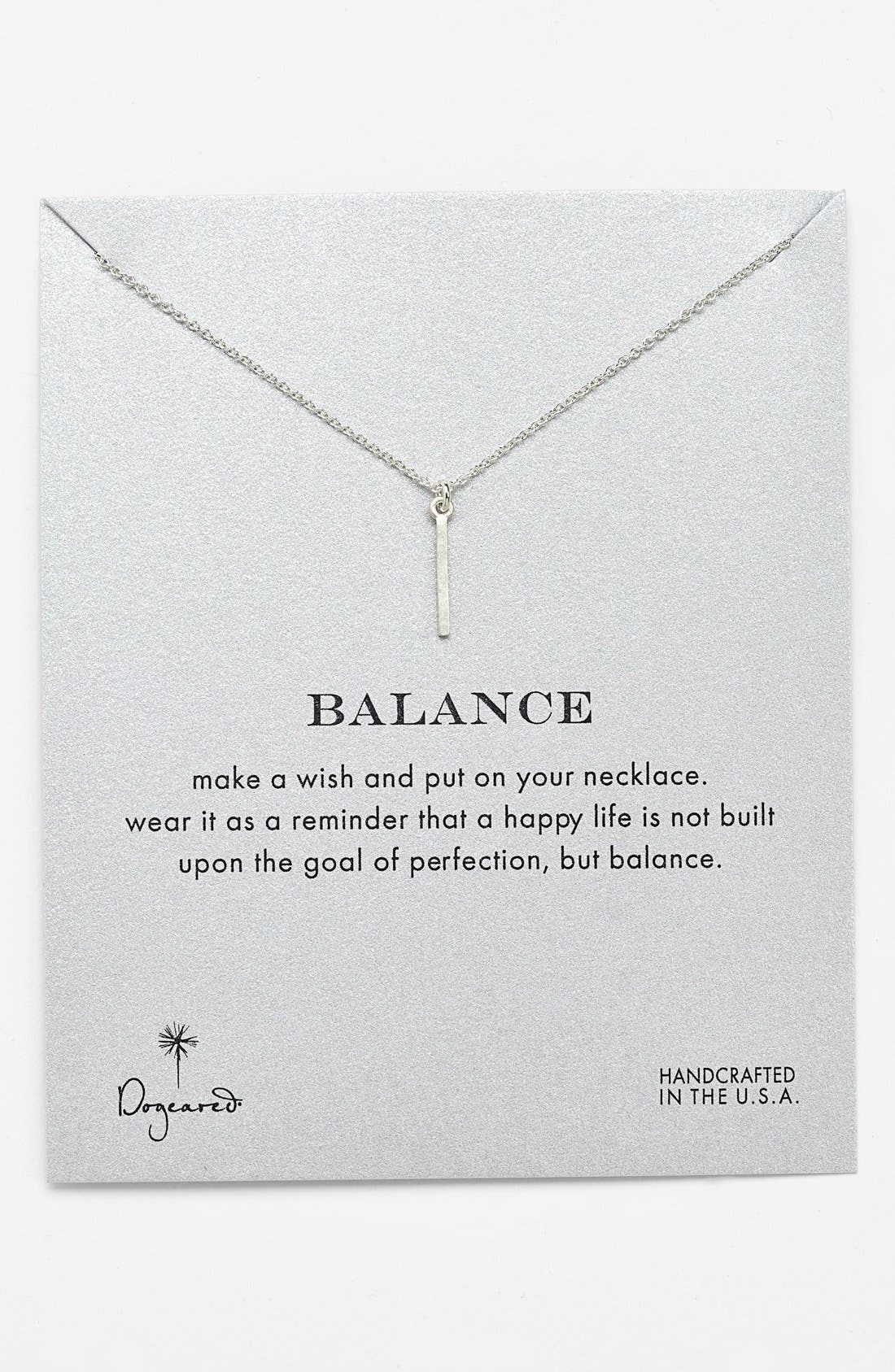 Dogeared 'Reminder Balance' Boxed Pendant Necklace Nordstrom