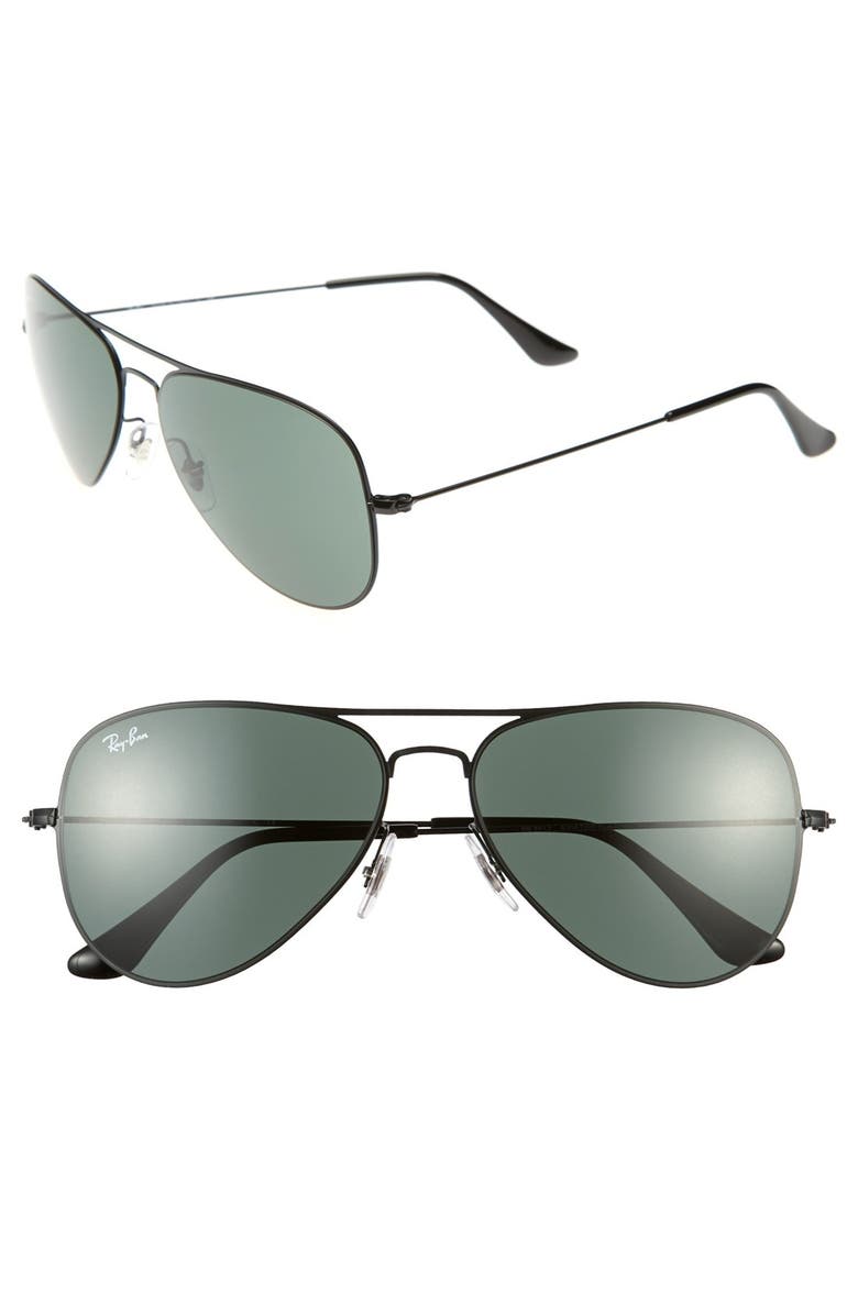 Ray-Ban 'Aviator Flat Metal' 58mm Sunglasses | Nordstrom