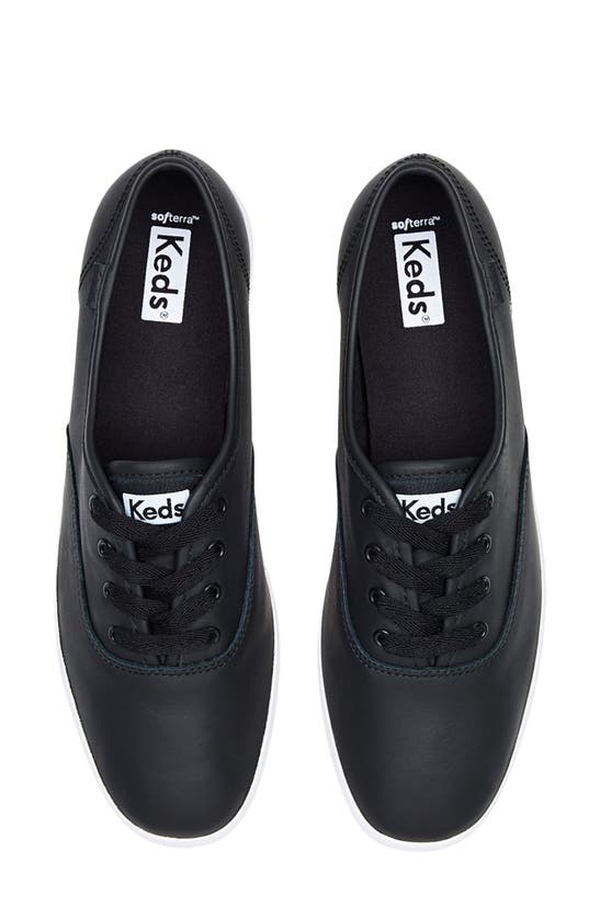 Keds Champion Lace-up Sneaker In Black Leather