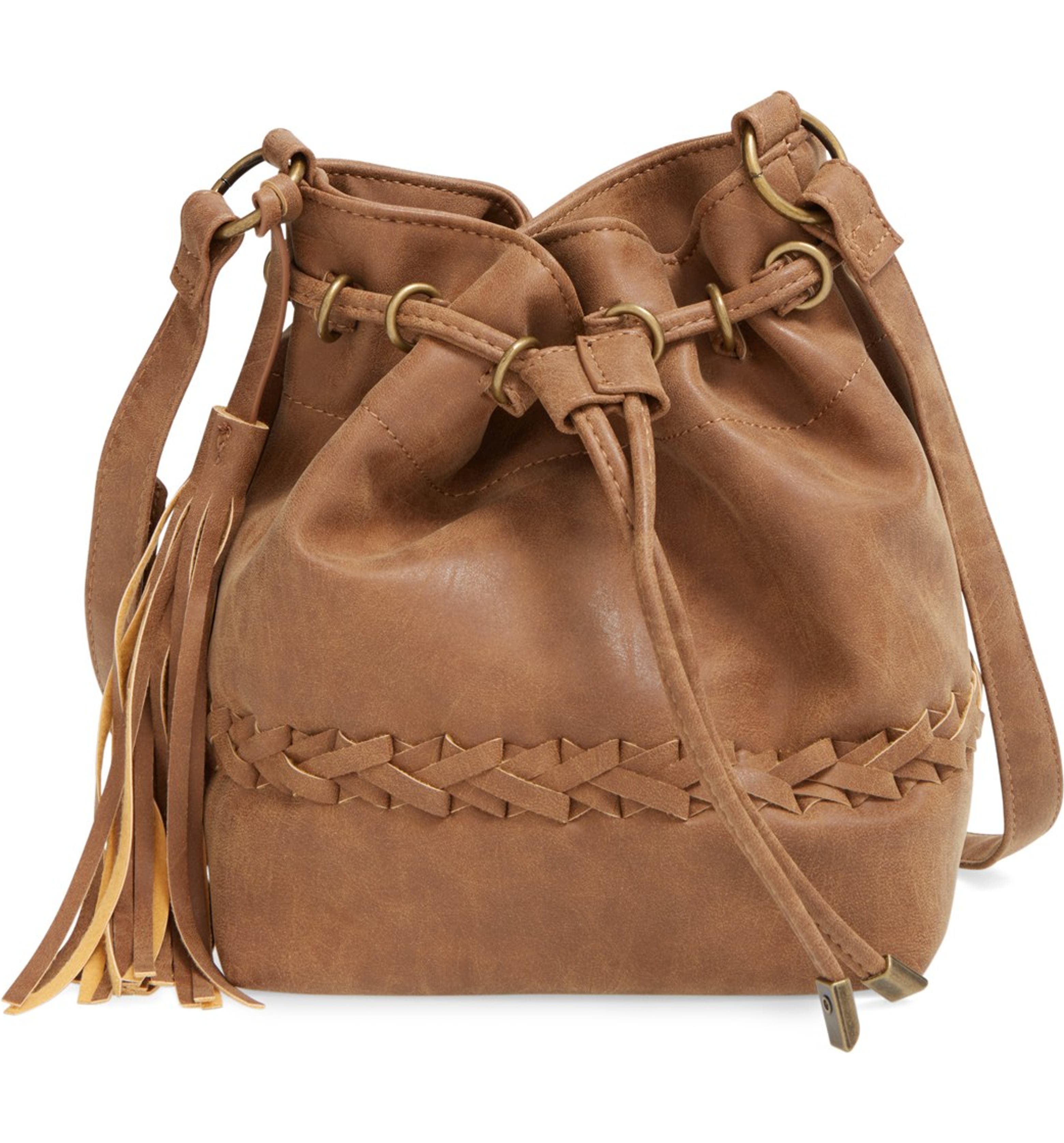 Dolce Girl Woven Detail Bucket Bag | Nordstrom