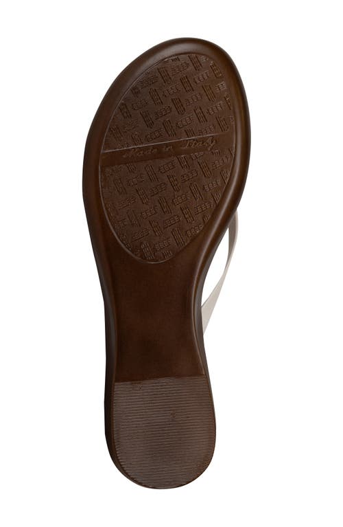 Italian Shoemakers Xolani Floral Flip Flop In White