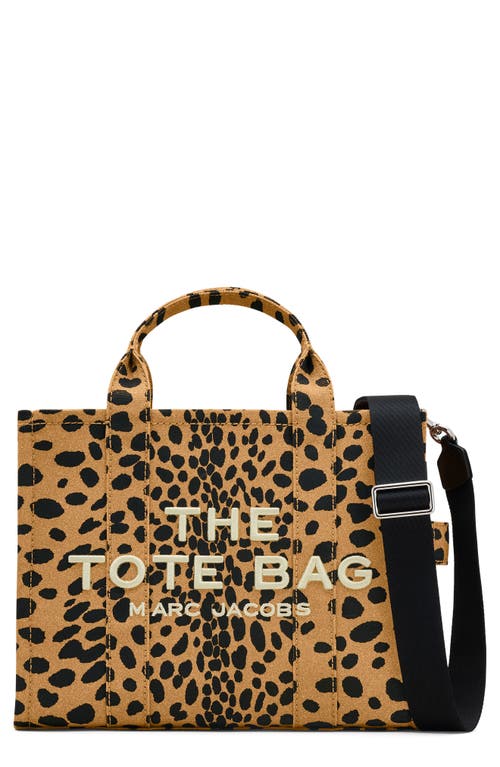 Marc Jacobs The Medium Cheetah Canvas Tote in Black Multi 