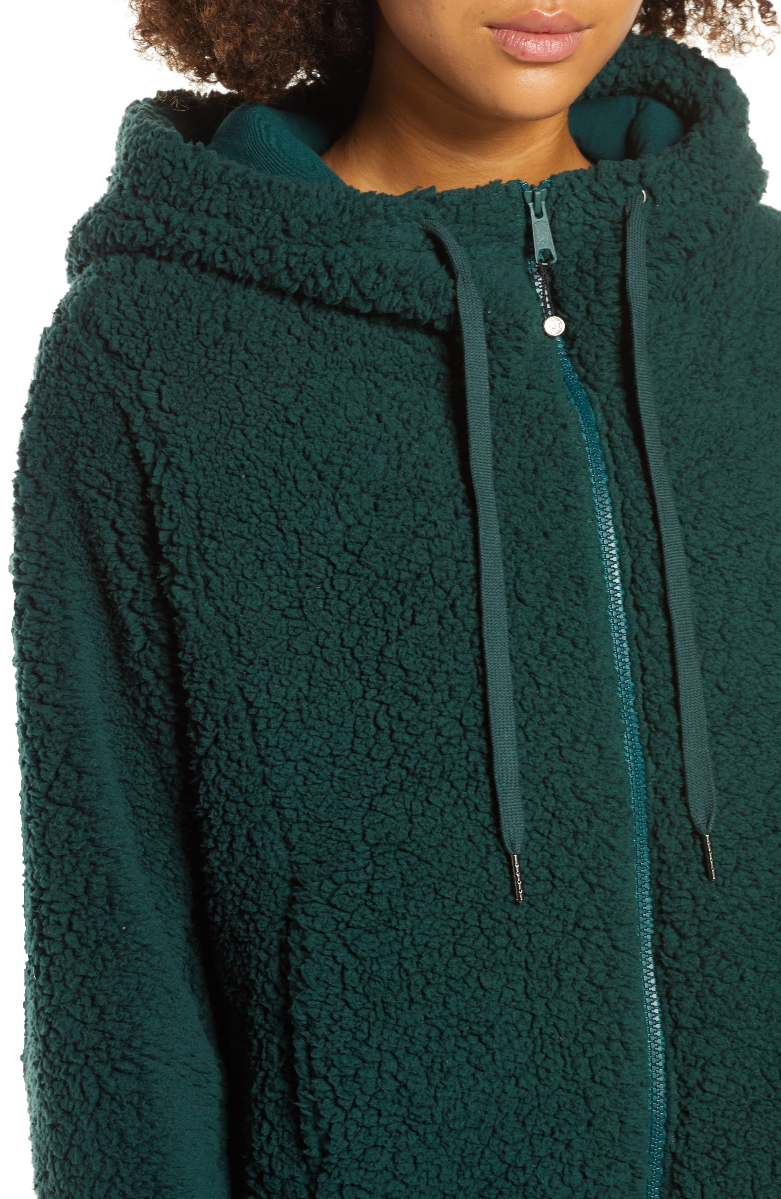 zella farrah hooded fleece jacket