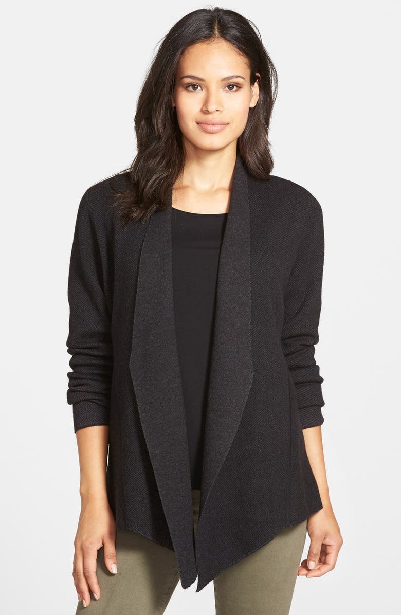 Eileen Fisher Wool Blend Angle Front Jacket | Nordstrom