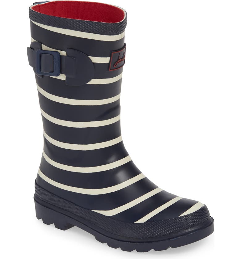 Joules Mid Height Print Welly Rain Boot (Toddler, Little Kid & Big Kid ...