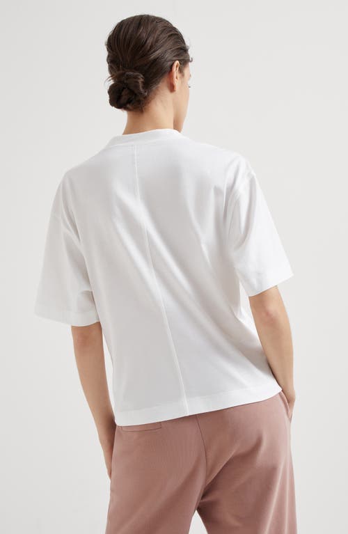 Shop Brunello Cucinelli Jersey T-shirt In White