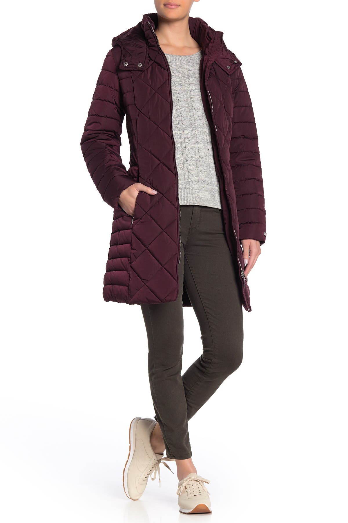 tommy hilfiger hooded puffer jacket