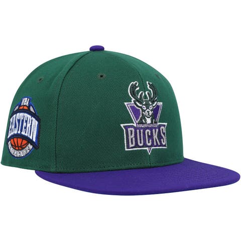Los Angeles Lakers CONFERENCE PINWHEEL Gold-Purple-White Fitted H