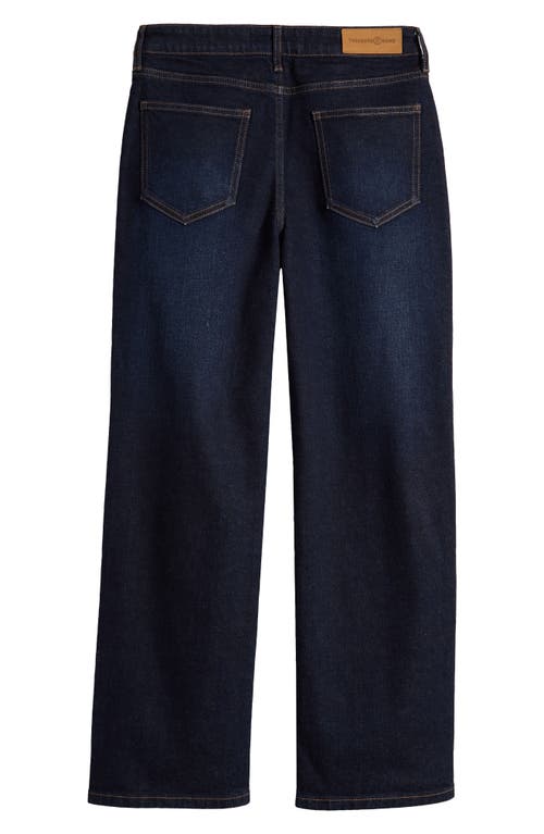 Shop Treasure & Bond Kids' Loose Fit Straight Leg Jeans In Dark Wash