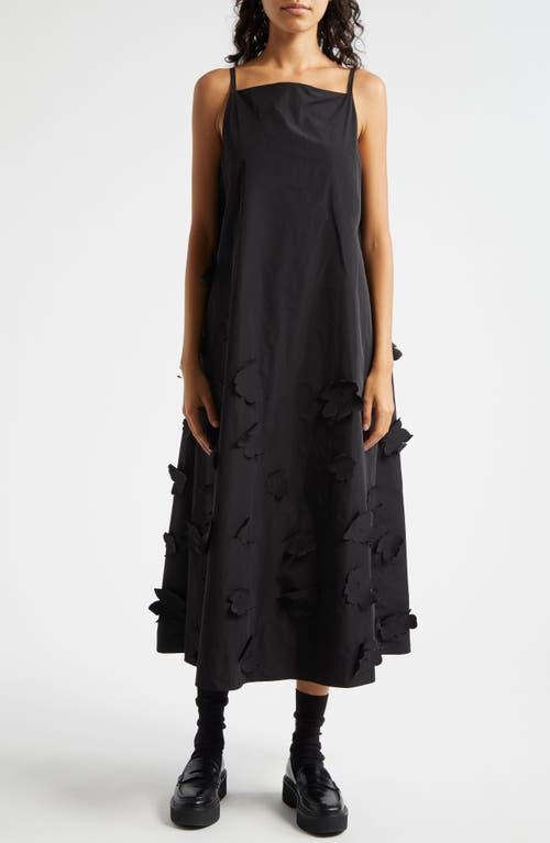 Marimekko Juhlissa Unikko Sleeveless Maxi Dress In Black