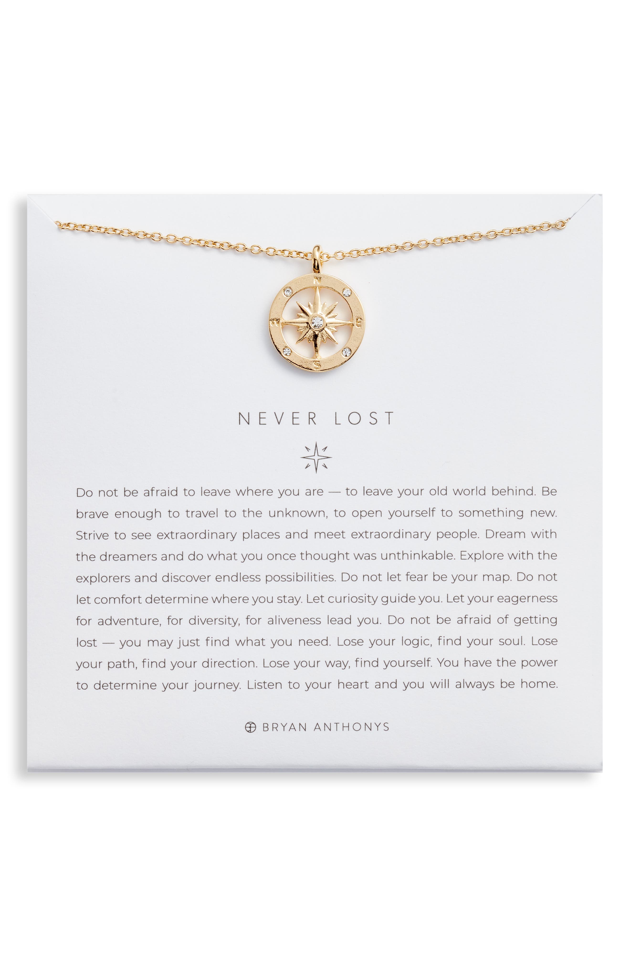 Bryan Anthonys Never Lost Necklace in Gold at Nordstrom