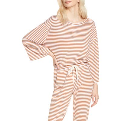 Eberjey Quincy Icon Pajama Top, Beige