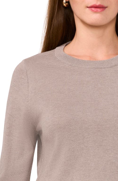 HALOGENR HALOGEN(R) BUTTON CUFF CREWNECK SWEATER 