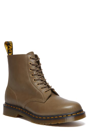 Dr. Martens' Dr. Martens Gender Inclusive 1460 Pascal Combat Boot In Olive