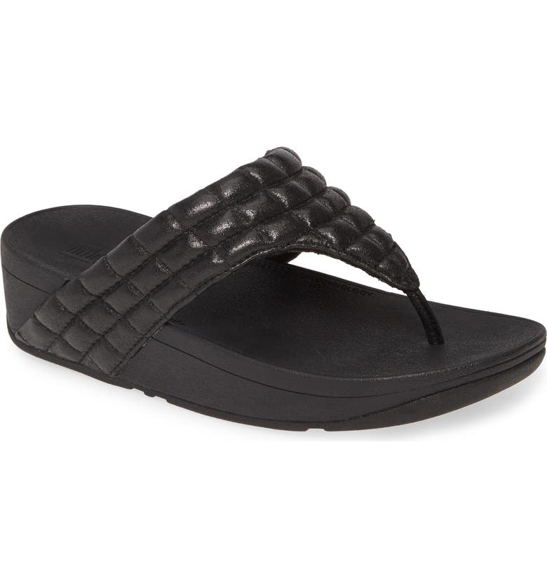 FitFlop Lulu Padded Shimmy Suede Flip Flop (Women) | Nordstrom