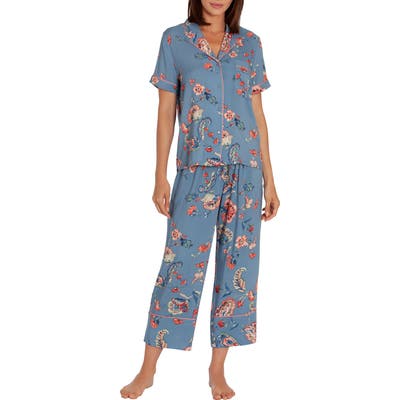 In Bloom By Jonquil Crop Pajamas, Blue
