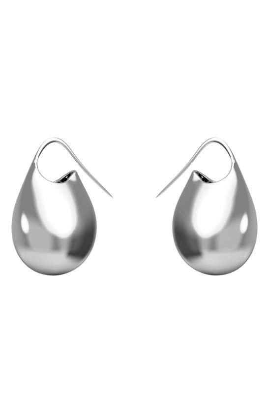 Shop Khiry Jug Drop Earrings In Polished Silver