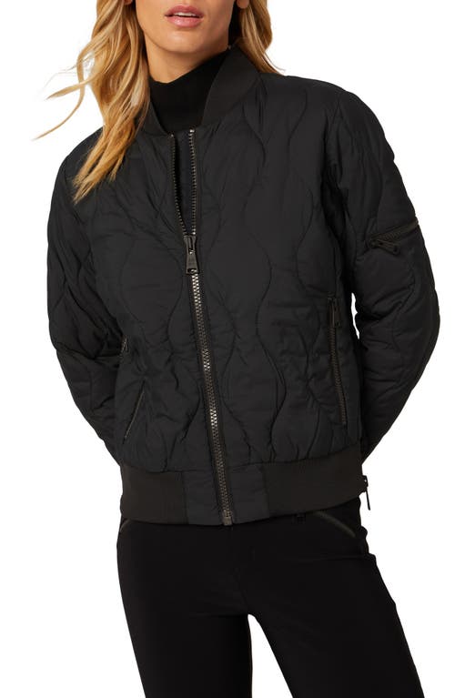 Alp N Rock Metro Water Repellent Quilted Bomber Jacket In Black