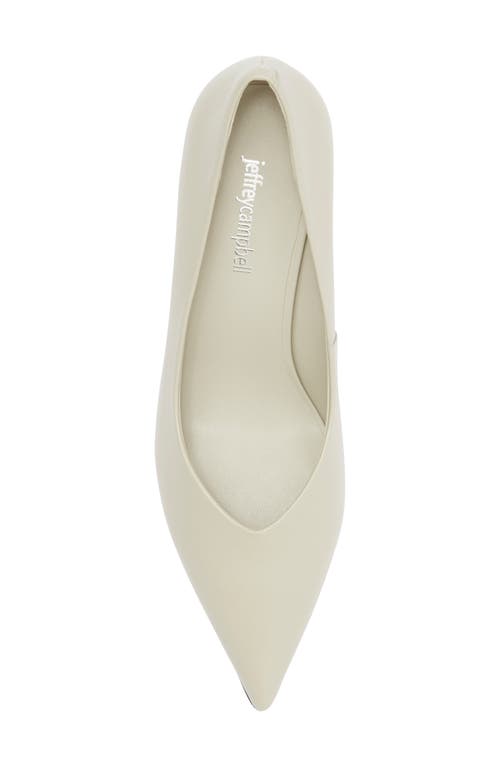 Shop Jeffrey Campbell Hourglass Pointed Toe Pump In Ice