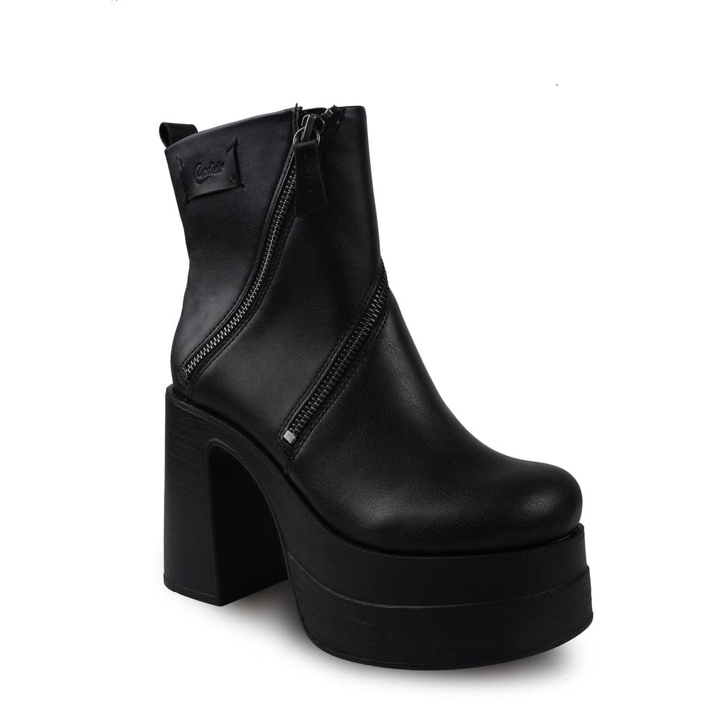 Candie's Ashh Platform Bootie in Black