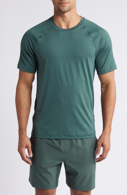 Shop Rhone Reign Performance T-shirt In Jungle Green