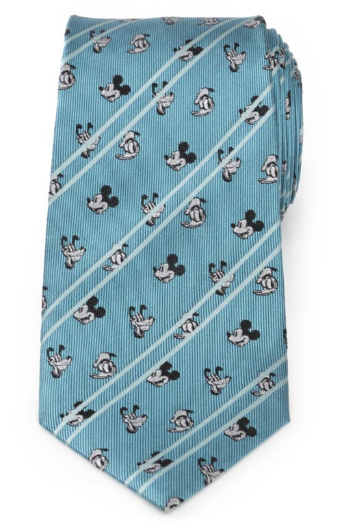 Cufflinks, Inc. x Disney Mickey & Friends Stripe Silk Tie in Blue at Nordstrom