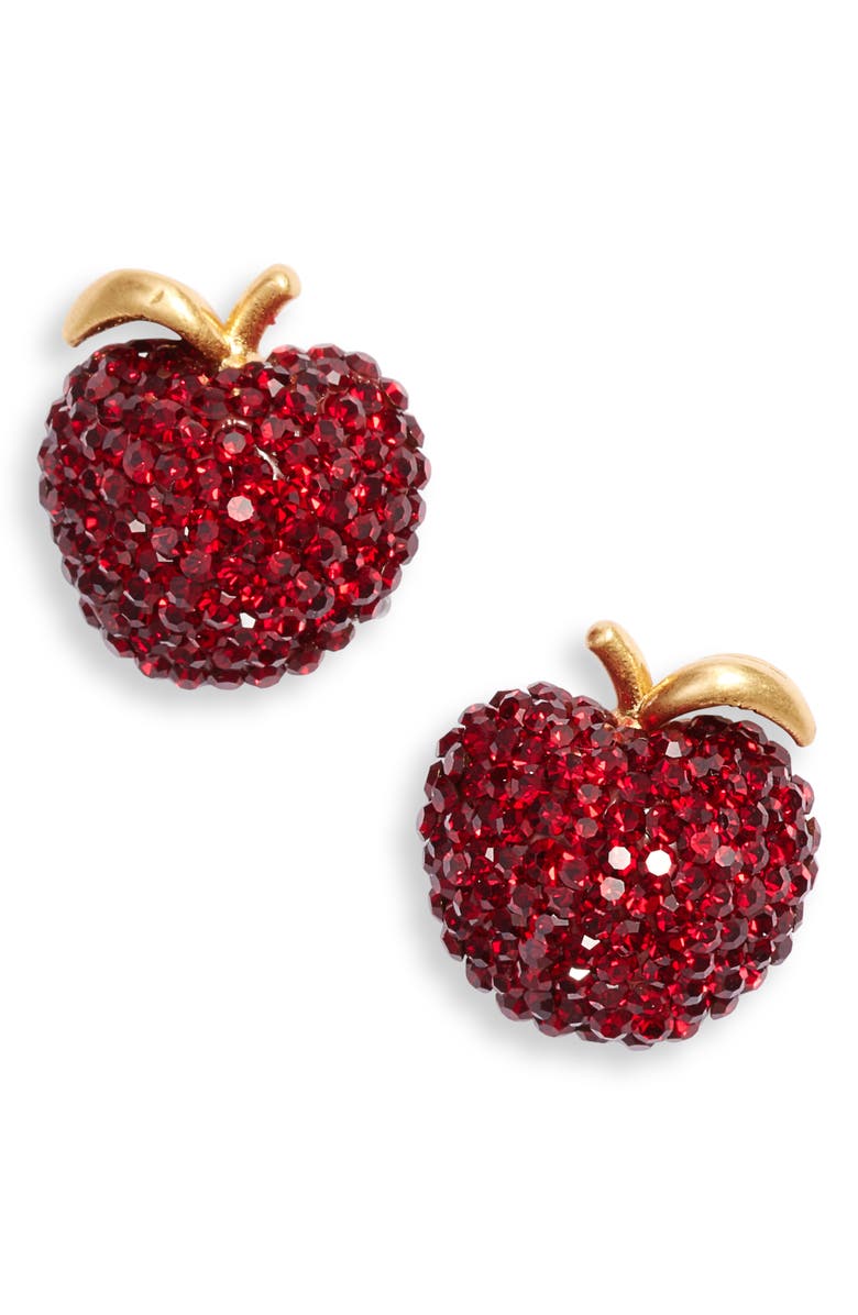 kate spade new york dashing beauty apple stud earrings | Nordstrom
