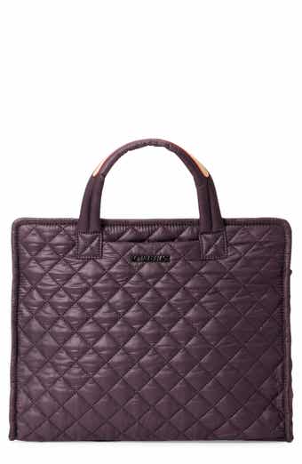 Mini Metro Tote Deluxe Quilted Handbag in Black | MZ Wallace