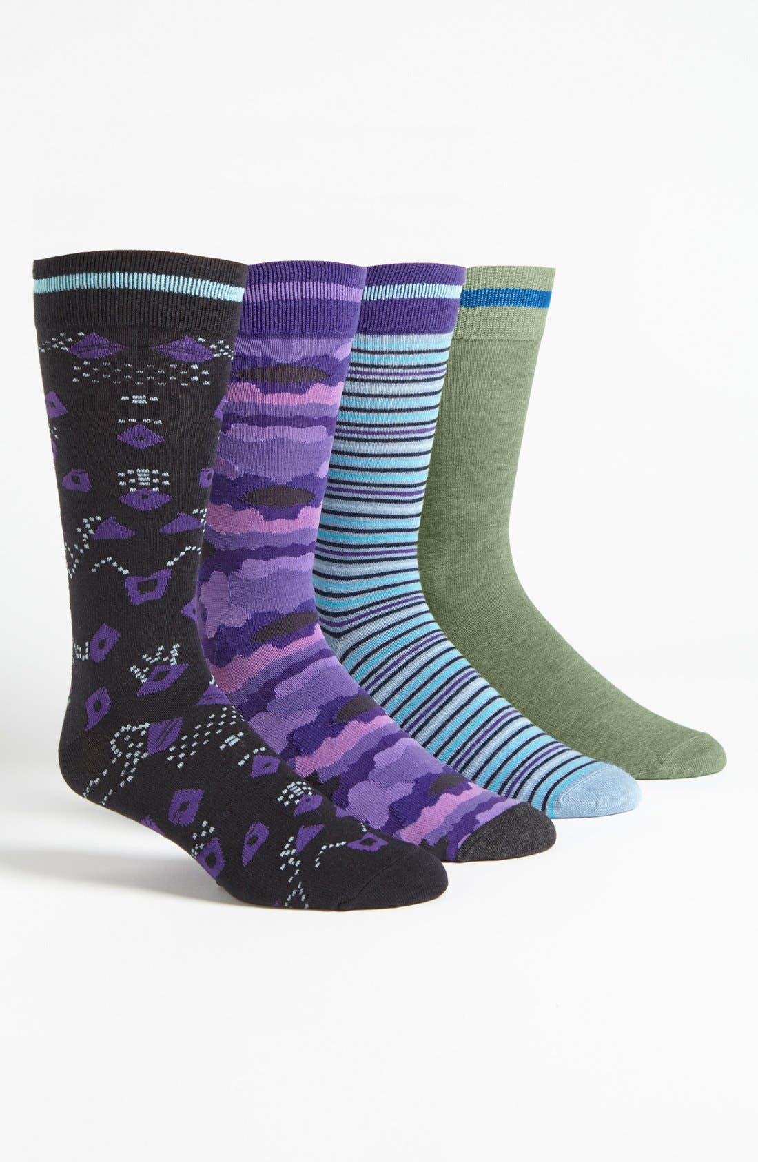 Basic Sock 'Bottoms Out' Pattern Socks (4Pack) Nordstrom