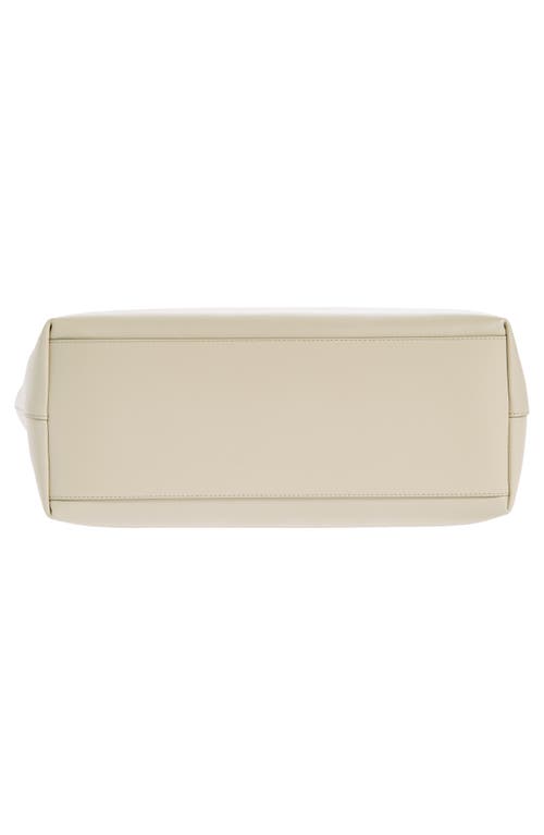Dolce & Gabbana Dolce&gabbana Dg Logo Leather Tote In Ivory