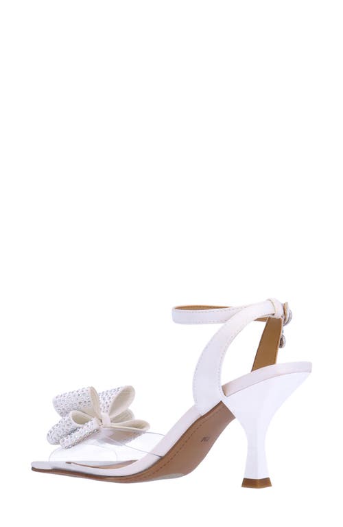 J. Reneé Nishia Ankle Strap Sandal In Clear/white