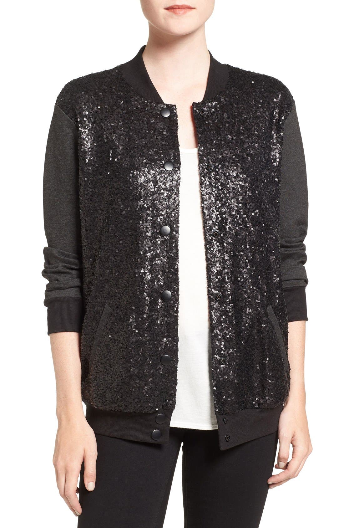 bomber sequin jacket